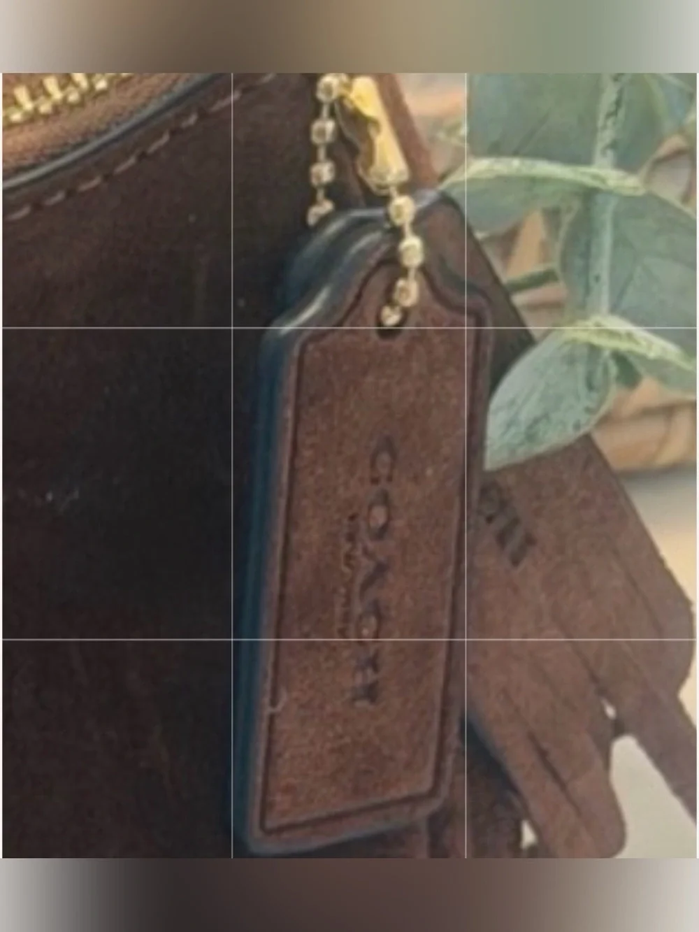 Coach suede shoulder